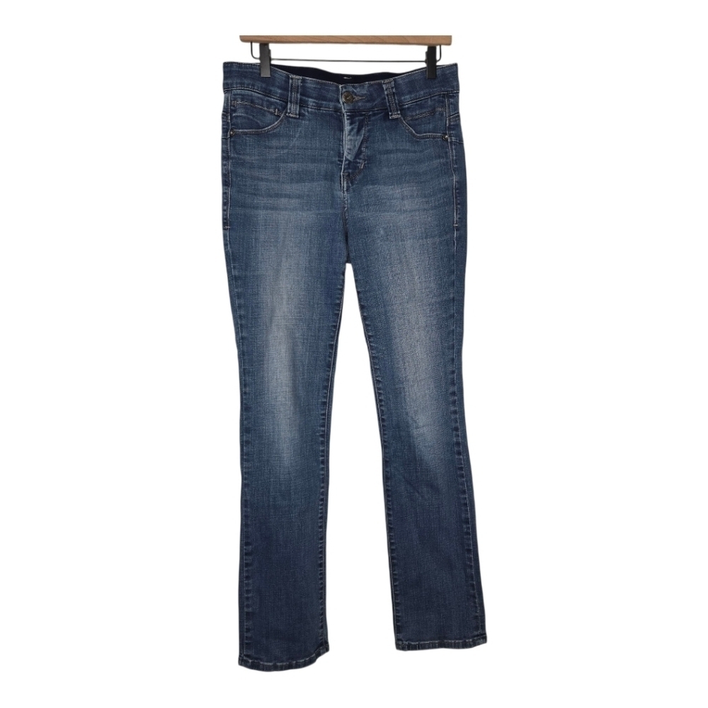 JAG Womens Medium Wash Straight Leg Stretch Denim Jeans Size 8